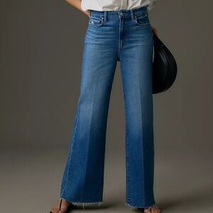 PAIGE Anessa High-Rise Wide-Leg Jeans | Size 33